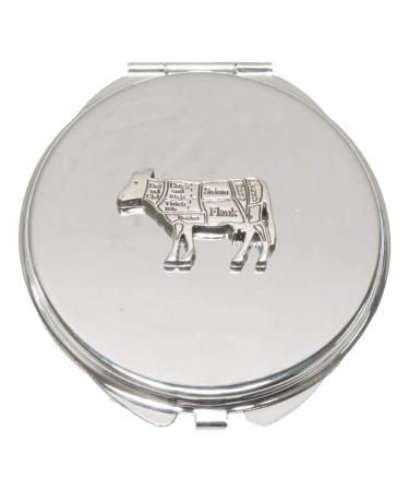 Butcher Cow Compact Mirror Handbag Gift With Free Engraving 48