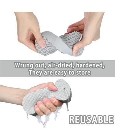 Efficient Exfoliating Bath Sponge (White) - Exfoliate & Revitalize | International Shipping Available - Buy Online on GoSupps.com