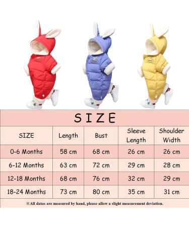 Minizone Baby Snowsuit Winter Romper | Cotton Hooded Jumpsuit for Girls and Boys | Cartoon Rabbit Design | 0-6 Months (Black) - Buy Online on GoSupps.com