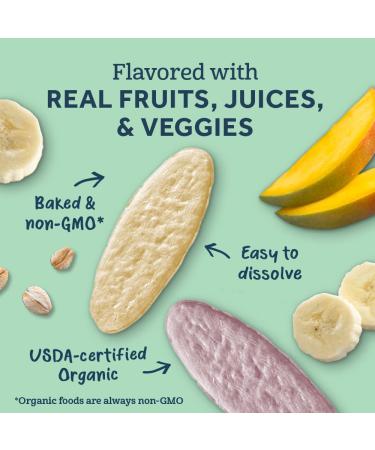 Gerber Organic Gentle Teething Wafers - Blueberry Apple Beet - 1.7oz (12 Count) - Buy Online on GoSupps.com