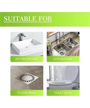 Yugou Drain Cleaner Foam Drain Cleaner For Bathroom Sink Pipe Dredge Quick Foaming For Kitchen Drain Sinks Tubs (2Pcs) - Buy Online on GoSupps.com