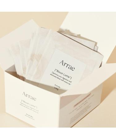 Arrae Bloat Latte Digestive Supplement - Fast-Acting Relief with Peppermint, Dandelion Extract, Ginger & Cinnamon - 10 Drink Mixes for Bloating & Stomach Gas - Buy Online on GoSupps.com