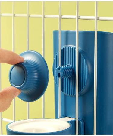 Large Rabbit Water Bottle 20oz Hanging Automatic Water Dispenser by Gravity Flow for Bunny Chinchilla Guinea Pig Ferrets (PE002) (Blue) - Buy Online on GoSupps.com