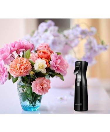 LSAIFATER Continuous Water Mist Hair Spray Bottle 160ml - Perfect for Hairstyles Plants & Cleaning - Black - Buy Online on GoSupps.com