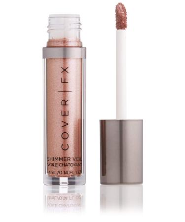 COVER FX Shimmer Veil - Moonstone - Weightless Cream Shimmer - Crease-Proof - Transfer-Proof Formula - Multidimensional Shine - Eyes  Cheeks and Lips Moonstone - Shimmering topaz 0.14 Fl Oz (Pack of 1)