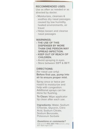 Dr. Talbot's Baby Saline Spray for Nasal Congestion Dry Nose and Mucus Flushing Relief - 1 fl oz - Gentle Pump Mist for All Ages Saline Spray Saline Spray - Buy Online on GoSupps.com