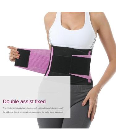 Back Support Back Brace Lumbar Support Elastic Back Lumbar Brace Support Belt Orthopedic Posture Corrector Lower Back Waist Back Support Belt(Pink X-Large) X-Large Pink - Buy Online on GoSupps.com