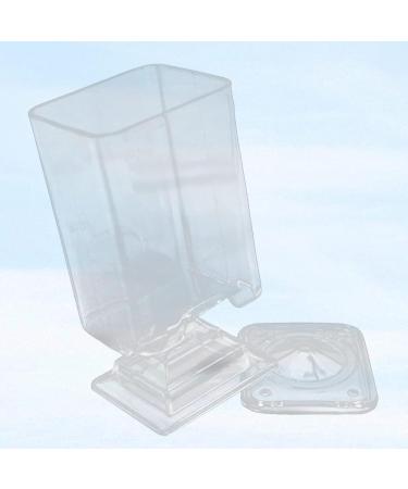 Honrane Cotton Pad Holder Cosmetic Cotton Pad Organizer Makeup Cotton Pad Box Dust Proof Cover Transparent Acrylic Nail Art Remover Paper Wipe Holder Storage Supplies Transparent - Buy Online on GoSupps.com