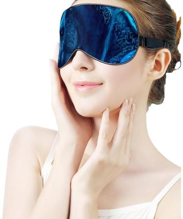 Blue Fantasy Horse Sleep Mask - Adjustable Eye Cover for Sleeping, Travel, and Nap - Blocks Light for Men and Women - Buy Online on GoSupps.com