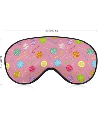 Colorful Lollipops & Dots Sleep Mask for Women | Adjustable Eye Shades Cover with Elastic Strap - Shop Internationally - Buy Online on GoSupps.com