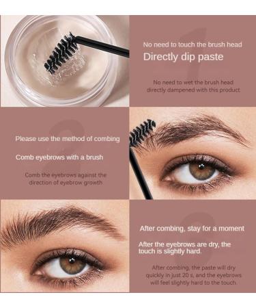 Transparent Eyebrow Gel Waterproof Long Lasting 3D Eyebrow Shaping Wax Kit Eyebrow Plasticizing Soap - Buy Online on GoSupps.com