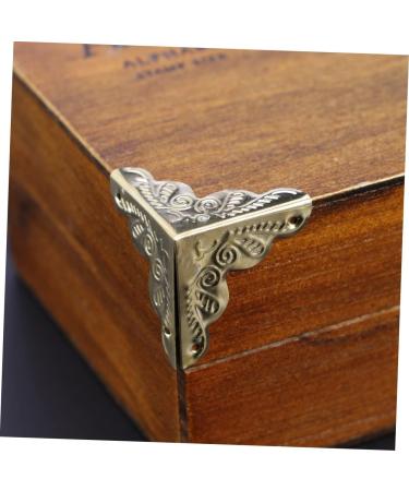 Angoily 90 pcs Box Retro Decor Metal Shelf Brown Decor Furniture Antique Jewelry Box Accessories Vintage - Buy Online on GoSupps.com