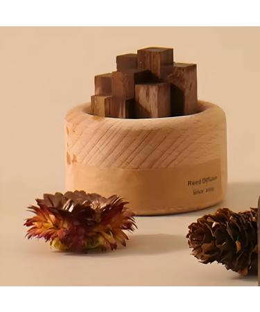 Eldrin Beech Wood Essential Oil Diffuser | Sleek & Stackable Design for Car & Home Aromatherapy | International Shipping - Buy Online on GoSupps.com