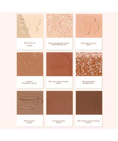 9-Colored Eyeshadow Palette | Best Nude Tones - Matte Shimmer & Glitter - Durable Professional Makeup - Buy Online on GoSupps.com