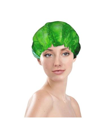 Green Trees Small Waterfalls Printed Shower Cap - Waterproof Bath Cap for Women - Fits All Head Sizes and Hair Textures - Buy Online on GoSupps.com