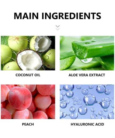 QFFYFZAL Coconut Oil Facial Hair Removal Cream Gentle Body Hair Remover Cream Fast Painless Soothing Depilatory for Sensitive Skin 2pcs - Buy Online on GoSupps.com