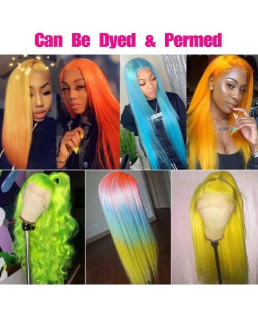 36 Inch 613 Blonde Lace Front Human Hair Wig - Pre Plucked, 150% Density, Natural Hairline - Straight 13x4 Lace Frontal Wig for Women - Buy Online on GoSupps.com