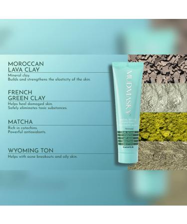 MUDMASKY Facial Detox Mud Mask 60ml - Reduces Pores & Acne Fast | 200 000+ Reviews - Buy Online on GoSupps.com