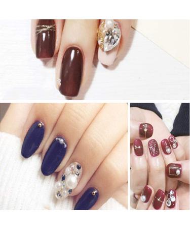 Box Nail Art For Rhinestone Glue Super Sticky Gems Gel Bead Adhesive Polish Builder Decorations UV Light Cured Needed 8M Metal Rivets Studs Rhinestones - Buy Online on GoSupps.com