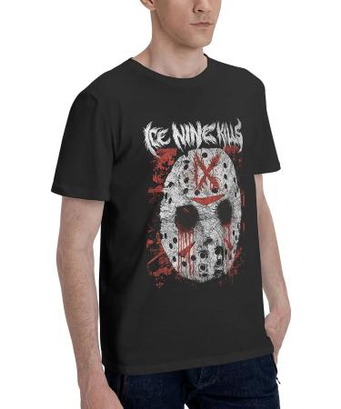Men's 80s&90s Custom Black Tee - Short Sleeve Crewneck Top | X-Large - Buy Online on GoSupps.com