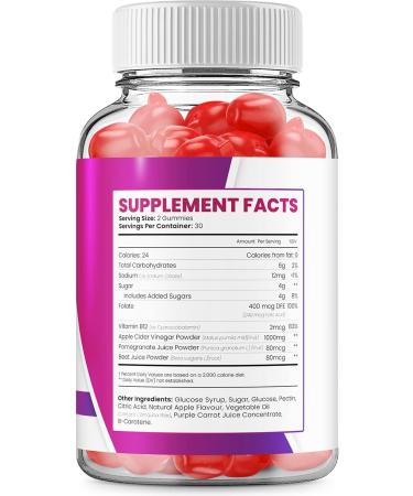 True Form Keto Plus ACV Gummies - Advanced Keto Formula with Apple Cider Vinegar & Beet Root Juice | Dietary Supplement with B12 | 60 Gummies - Buy Online on GoSupps.com