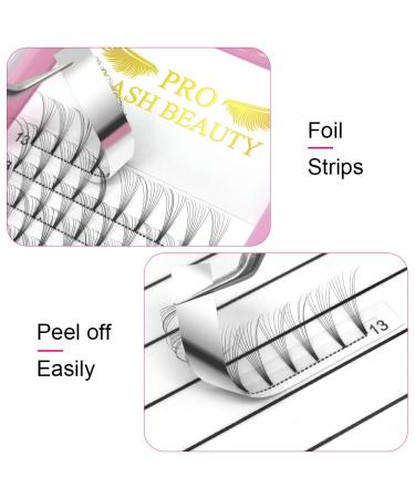 Premade Volume Eyelash Extensions 8D-D-0.07 | Short Stem Fans 9-20mm | C & D Curl Volume Lash Extensions - Buy Online on GoSupps.com
