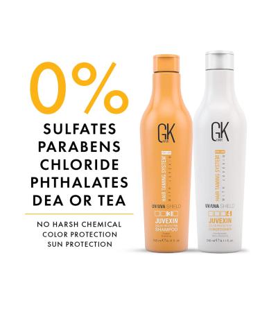 Buy GK Hair UV/UVA Color Protecting Shampoo & Conditioner Set - Argan Oil Combo for Sun Damage Protection & Dry Hair Recovery - 16.56 fl oz - Buy Online on GoSupps.com