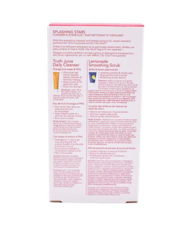Ole Henriksen Splashing Stars Cleanser & Scrub Duo - Lemonade Smoothing Scrub and Truth Juice Daily Cleanser - Travel-Friendly Exfoliating Set - 1 Ounce - Buy Online on GoSupps.com