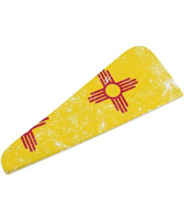 Buy New Mexico State Flag Microfiber Hair Towel Wrap - Super Absorbent Hair Turban for Women - 10x26 Inches - Buy Online on GoSupps.com