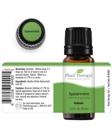 Plant Therapy Spearmint Essential Oil 10 mL - 100% Pure Undiluted Therapeutic Grade | International Shipping Available - Buy Online on GoSupps.com