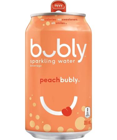 Bubly Sparkling Water peachbubly 355 mL Cans 12 Pack Peach Sparkling Water - Buy Online on GoSupps.com