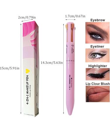 4 in 1 Makeup Pen Multifunctional Makeup Pencil from Eyeliner Lip Liner Brow Pencil and Highlighter Brow Pencil for Travel Type 2 - Buy Online on GoSupps.com