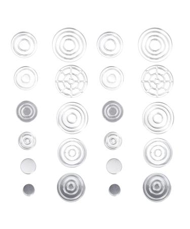 Lurrose 22pcs Empty Metal Pans Tin Palette Eyeshadow Pans Watercolor Palette Refillable Container Eyeshadow Blush Lipstick Organizer for Cosmetic Palettes - Buy Online on GoSupps.com