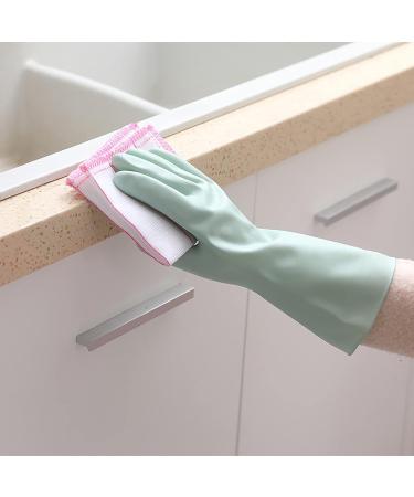 KKRAUS 3 Pairs Cleaning Gloves Reusable Rubber Gloves Kitchen Dishwashing Gloves for Laundry Gardening Waterproof Household Gloves (Color : Green Size : Small) Small Green - Buy Online on GoSupps.com