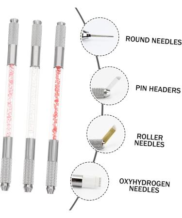 Ipetboom 12 Pcs Fruit Embroidery Pen Brow Pencil Embroidery Tools Crystal Microblading Pens Manual Metal Pen - Buy Online on GoSupps.com