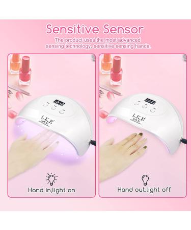 Professional 72W UV LED Nail Lamp for Gel Polish - Wisdompark Nail Dryer with 3 Timers | Large Size - Buy Online on GoSupps.com