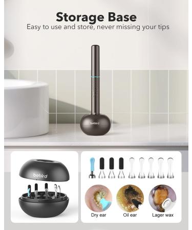 Bebird M9 Ear Wax Removal Tool - Wireless Ear Cleaner with Camera & Light | Visual Otoscope for Family | Photos & Videos | 10 Scoops & Attachments - Buy Online on GoSupps.com