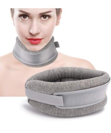 Jlaser Neck Protection Device - Adjustable Breathable Support Collar & Stretcher for Spine Pain Relief - Grigio Color - Buy Online on GoSupps.com
