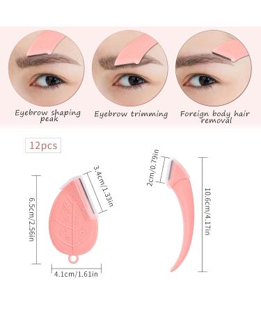 12-Piece Eyebrow Razor Set for Women | Stainless Steel Eyebrow Trimmers & Facial Hair Removal | Safety Cover Included - Buy Online on GoSupps.com