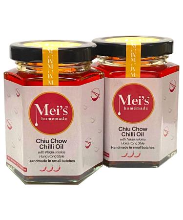 Mei's Homemade Chiu Chow Chilli Oil 155g (Pack of 2)