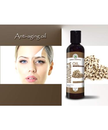 Korus Essential 100% Pure Moringa Oil 200ml - Natural Hair & Skin Care Anti-Aging Facial Oil No Artificial Fragrances - Buy Online on GoSupps.com