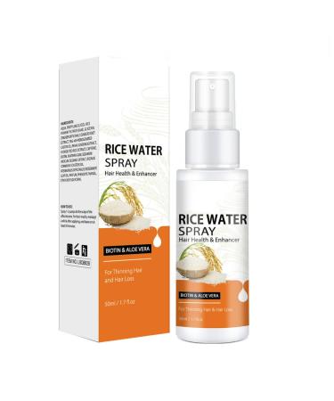 Rice Water for Hair Growth Rice Water Spray Hair Growth Serum Treatment for Hair Loss with Castor Oil Biotin