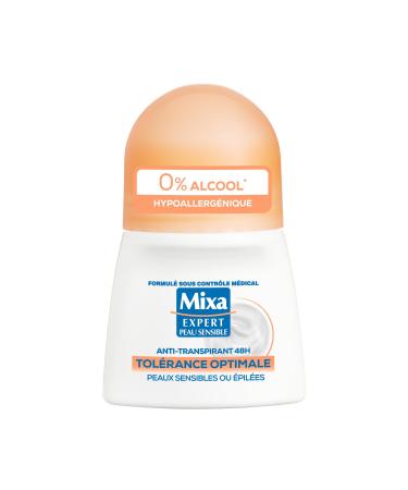 Mixa Anti-Transpirant Bille 48H Tol rance Optimale 50 ml (Lot de 1)