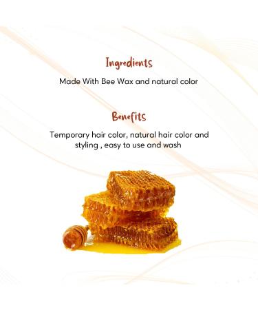 Vatika Naturals's Glam MeCopper Sunset Temporary Hair Colour - 6oz | Made With Bee Wax | Natural Hairstyle Colour | For Men & Women - Buy Online on GoSupps.com
