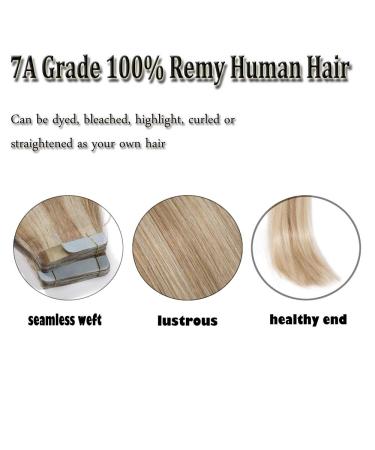 Shop Silk Co Tape-in Extensions | Real Remy Hair #18/613 Ashblond | 50g 55cm Length 20 Pieces - Buy Online on GoSupps.com