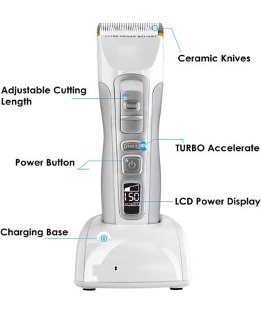Professional Rechargeable Hair Trimmer for Men - Electric Hair Clipper & Shaving Cutter | 100-240V Salon Hair Care & Styling - Buy Online on GoSupps.com