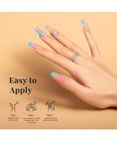 Beetles Nude Gel Nail Polish Set 15ml - Neutral Mocha Mouse Cake Color | Translucent Soak Off U V LED Nail Lamp Gel Polish | Nail Art Gift for Women - 0.5Oz - Buy Online on GoSupps.com