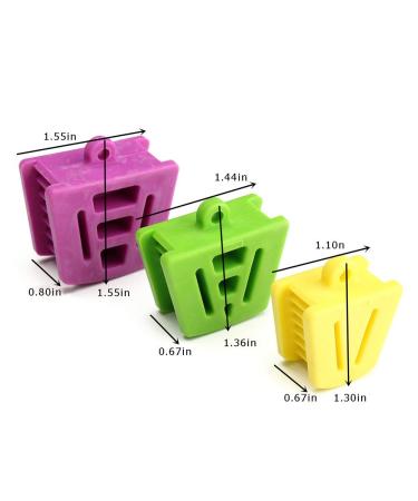 Dental Silicone Mouth Prop Set - 6 Pcs Latex Bites Block Openers in S, M, L Sizes - Buy Online on GoSupps.com
