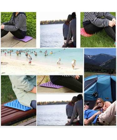 2PCS Waterproof Camping Foam Pads for Picnic, Hiking, Backpacking | EVA Foam Seat for Mountaineering & Trekking - Purple - Buy Online on GoSupps.com