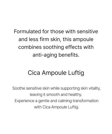 ODELOI Cica 75% Ampoule Luftig 1.69 fl.oz / 50ml Skin Soothing and Repair Pore Care and Smooth Texture Daily Hydration with Centella Asiatica Extract Korean Skincare All Skin Types - Buy Online on GoSupps.com
